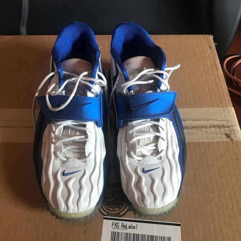 Blue white nike sneakers. 9.5 size
